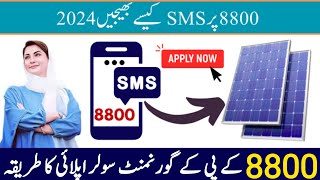 8800 Per Message SMS Karne Ka Best Tarika Maryam Nawaz Solar Panel Free Scheme  Muft Solar Panel [upl. by Roderic]