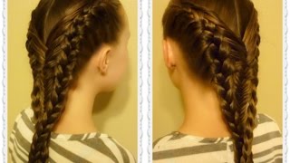 Diving Mermaid Braid Hairstyle Tutorial Inspired By Flettemamma [upl. by Lionello]