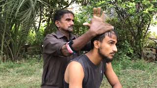 Best Head neck back and shoulder massage  Multani baba Vip morning massage skills  Young usman [upl. by Trebbor]