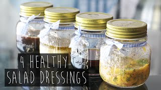 How to  4 Quick and Healthy Salad Dressing Recipes  Eva Chung [upl. by Galvan]