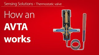 How the AVTA thermooperated water valve works  Working animation [upl. by Janet]