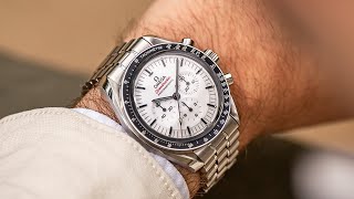 HandsOn With The White Dial OMEGA Speedmaster Moonwatch  Everything to Know [upl. by Ydorb]