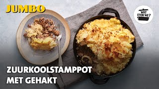 Wat eten we Zuurkoolstamppot met gehakt [upl. by Janeen]