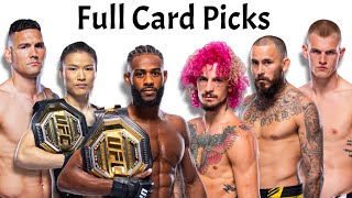 My Full Card Predictions amp Breakdown For UFC 292 [upl. by Meldon561]