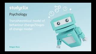 Transtheoretical Model of Behavior Change [upl. by Toole800]