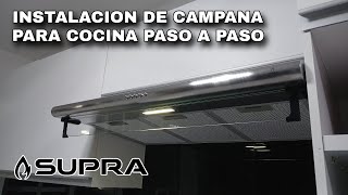 COMO INSTALAR UNA CAMPANA EXTRACTORA DE COCINA [upl. by Eimia164]