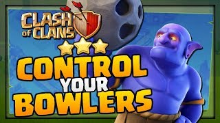 How to Control your Bowlers in quotClash of Clansquot  War Attack Strategy 2018 [upl. by Aekin]