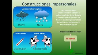 ¿Cuál es la diferencia entre los verbos personales e impersonales [upl. by Bay981]