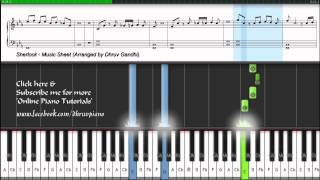 BBC  Sherlock Theme Soundtrack Tutorial  MusicSheet  MIDI  Dhruv Gandhi [upl. by Tennies]