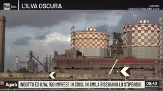 Indotto ex Ilva 150 imprese in crisi in 6mila rischiano lo stipendio  Agorà 18112019 [upl. by Aitital600]