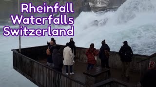 The Majestic Beauty Of Rhinefall Waterfalls In Schaffhausen  The Largest Waterfalls In Europe [upl. by Brennan]