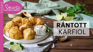 Rántott karfiol olajmentesen I Air fryer recept [upl. by Lledner]