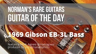 1969 Gibson EB3L Bass  Guitar of the Day [upl. by Haram347]