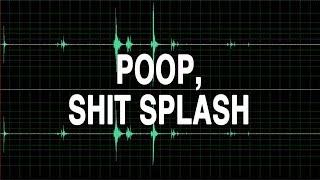 Poop shit splash sound effect  BEHIND THE SCENES video in the description [upl. by Elleiram738]