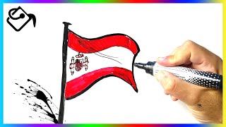 Comment dessiner le drapeau de lEspagne [upl. by Oilejor228]