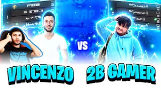 Vincenzo vs 2B Gamer Squad  Garena Free Fire [upl. by Ronald]