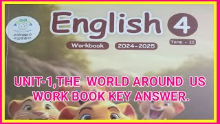 ENGLISH CLASS4 TERM2 UNIT1 WORK BOOK KEY ANSWERS 20242025 [upl. by Tereve]