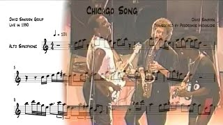 Chicago Song  David Sanborn Transcripton Live Version [upl. by Adihahs]