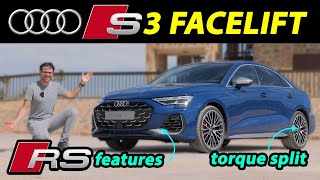 2025 Audi S3 facelift driving REVIEW with RS3 torque split [upl. by Assel175]