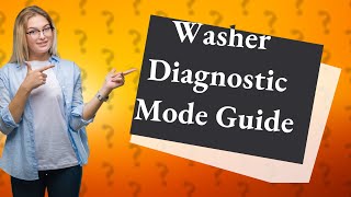 How to put Kenmore front load washer in diagnostic mode [upl. by Flower800]