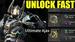 Fastest way to unlock ULTIMATE Ajax the first descendant best Route  best tank in the game [upl. by Rapsag903]