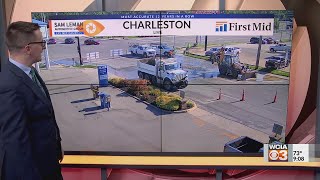 Water main leak shuts down Charleston road [upl. by Chrisman]