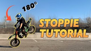 COME FARE UNO STOPPIE IN MOTO  TUTORIAL STOPPIE 180° [upl. by Adnalue918]