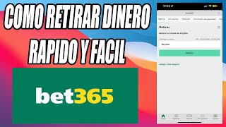 Cómo RETIRAR DINERO de Bet365 Guía Rapida [upl. by Aretahs]