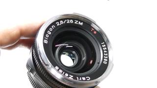 Carl Zeiss カールツァイス Biogon ビオゴン T 28mm F28 2828 ZM  元箱一式  専用フード [upl. by Trula]