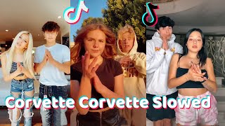 Corvette Corvette Slowed TikTok Dance Challenge Compilation [upl. by Us564]