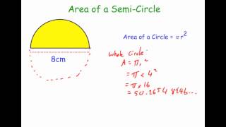 Area of a Semi Circle [upl. by Sundin161]