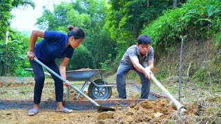 Quickly construct the foundation for the new resettlement site granted by the commune government [upl. by Yeleek87]