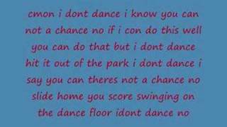 hsm2 i dont dance lyricz [upl. by Rednasyl126]