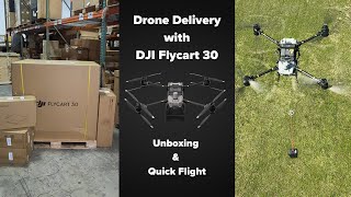 Drone Delivery with DJI Flycart 30  Unboxing amp Quick Flight [upl. by Imit]