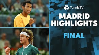 Andrey Rublev vs Felix AugerAliassime For The Title 🏆  Madrid 2024 Highlights [upl. by Cerelia222]