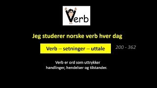 200  362 Jeg studerer norske verb hver dag [upl. by Leban743]