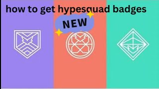 how to get hypesquad badges  new 2024 [upl. by Vena]