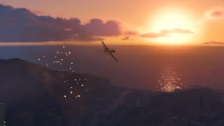 GTA V  B11 Strikeforce Vs P996 Lazar Jet Dogfight [upl. by Ahtikal]