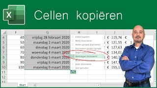 Cellen kopiëren met de vulgreep [upl. by Aecila]