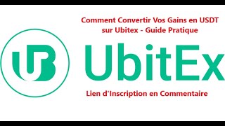 Comment Convertir Vos Gains en USDT sur Ubitex  Guide Pratique [upl. by Hintze]