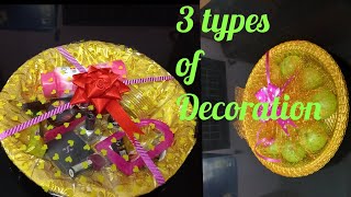 Plate Decoration ideasHow to do Function Plate Decoration on your ownSeer varisai thattu Decor [upl. by Azilem57]