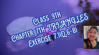 Class 9th Chapter 7th TRIANGLES Exercise 71Q68 Learn Maths in easy way by Deepika Bansal [upl. by Uaerraj487]