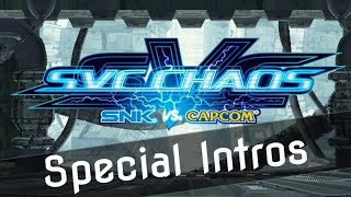 SNK Vs Capcom Chaos  Special Intros [upl. by Nujra]