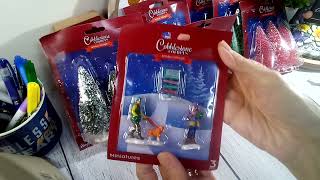 Dollar Tree 2023 Cobblestone Corner Christmas Villagedollartreehaul [upl. by Kenyon]