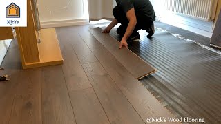 How To Install Laminate Flooring For Beginners [upl. by Zonnya]