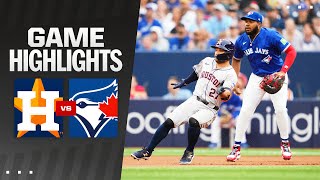 Astros vs Blue Jays Highlights 7224  MLB Highlights [upl. by Amrita]