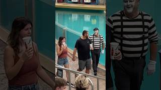 gracefully unexpected 🤣 Tom mime SeaWorld seaworldmime funny comedy fun funnyvideo shorts [upl. by Islean]