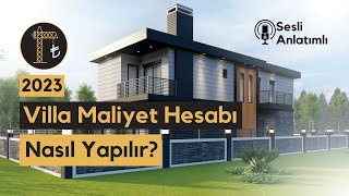 2023 Villa İnşaat Maliyeti Animasyonlu Sesli Anlatım [upl. by Feola]