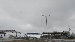 Driving from Chicago IL to Pleasant Prairie WI via I94W a day after snowstorm [upl. by Dodwell]