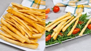 Grissini fritti perfetti per laperitivo o come antipasto [upl. by Esydnac]